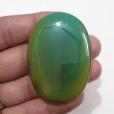 Ultimate Green Onyx Oval Shape Cabochon 155 Ct 56x41x8 MM Onyx Loose Gemstone picture