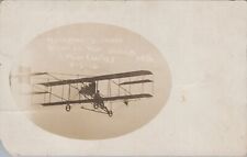 Allongren Birdman,Blaine Co.Fair,Watonga,OK Aviation Plane RPPC c1920s Postcard picture