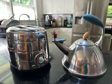 Vintage Alessi Michael Graves Whirlybird Tea Kettle AND Matching Toaster picture