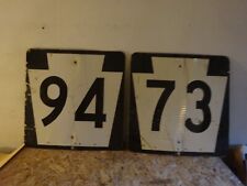 PENNSYLVANIA  US - 94 & 73 route road traffic sign picture