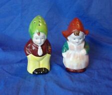 Vintage DUTCH BOY & GIRL Salt & Pepper Shakers Hand Painted Occupied Japan picture