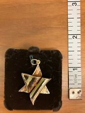 14K YELLOW GOLD STAR OF DAVID PENDANT (2.9 GRAM) 3D NEW picture