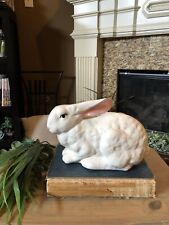 vintage large porcelain bunny rabbit. 10” X 6”. picture