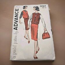 Advance Pattern 9127 Size 14 Dress Jacket Set Vintage 1960s Cut Sewing picture