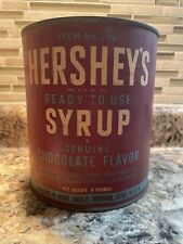 Rare Collectors Vintage 8 Pound Hershey Syrup Chocolate Tin (empty) picture