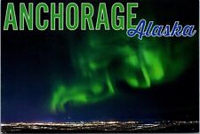 Visit Anchorage Alaska Aurora Northern Lights postcard picture