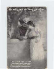 Postcard Love/Romance Greeting Card with Poem and Lovers Picture picture