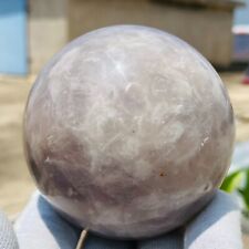 534g Rare Natural Light Blue Rose Quartz Crystal Sphere Ball Healing  picture