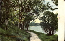 Belmond Iowa pond lake pier ~ c1910 postcard picture