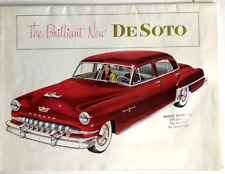 1952  DESOTO: THE BRILLINT NEW FIRE DOME: CAR AUTO BROCHURE WITH FOLD-OUT picture
