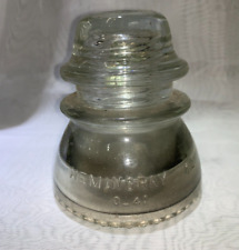 Vtg 1944 Glass Antique Insulator Hemingray No 42 Embossed Clear picture