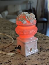 Vintage Rose Lamp Night Light Lamp Night Stand Flowers Pink/ White Beautiful picture