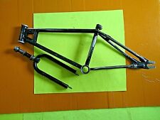 USED 1983 HUFFY PRO THUNDER BMX BICYCLE FRAME & FORK WITH DAMAGE, PARTS/REPAIR picture