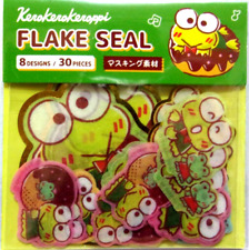 Sanrio Kerokero Keroppi Masking Flake Sticker Japan 2024 30 pieces picture