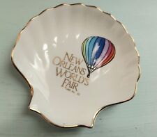 Vintage New Orleans World's Fair 1983 Sea Shell Balloon Trinket Dish Plate picture