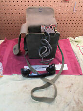 Vintage WW2 Signal Corps US Army Military Field Telephone EE-8-B picture