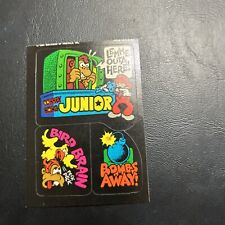 Jb12 video Game City 1993 Topps Donkey Kong Junior Bombs Away Nintendo Sticker picture