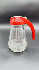 Vintage Syrup Dispenser Red Top Spring Loaded Sliding Spout Classic MCM picture