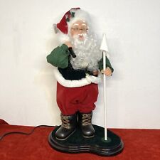 Vintage Animated Holiday Creations Golfing Santa 20” picture