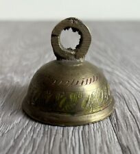 Vintage Miniature Brass Bell Etched Design Handmade? picture