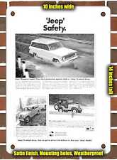 METAL SIGN - 1968 Jeeps 4 Wheel Drive Jeeps Safety - 10x14 Inches picture
