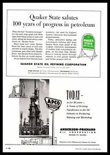 1959 Anderson Prichard Oil Corp. Oklahoma City & Quaker State Refining Print Ad picture