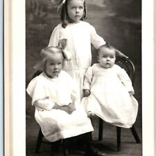 c1910s Rapid City, SD RPPC Adorable Children Little Girl Cute Real Photo PC A123 picture
