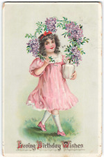 Postcard Loving Birthday Wishes No. 250 Vintage TUCK'S VPC0. picture