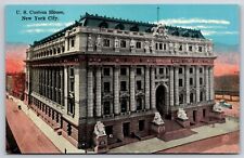 New York City NY US Customs House Antique Postcard Vintage Old History picture