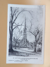 Vintage Postcard St. Matthew's Church From Marion Square, Charleston, S.C. picture