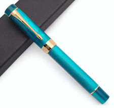 2021 Jinhao 100 Fountain Pen 18KGP Golden Plated M Nib Ink Pen With Arrow Clip  picture