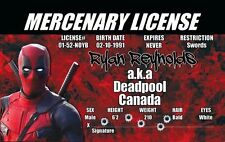 Deadpool ID Card - Plastic Collectors Card Marvel Comics prop costume cosplay picture