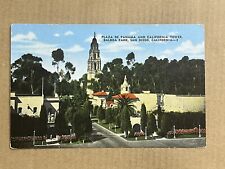 Postcard San Diego California Plaza de Panama Balboa Park Vintage CA picture