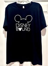 Disney Bound Mickey Ears Women’s T Shirt Magic Kingdom Black Size X-Large picture