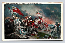 Battle of Bunker Hill 1775 ARW Charleston MA Postcard picture
