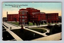 Pittsburgh PA-Pennsylvania, New Western PA Hospital, Vintage c1911 Postcard picture