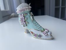 Vintage Limoges Victorian Porcelain Shoe Marie Antoinette picture