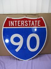 Vintage Illinois INTERSTATE 90 HIGHWAY Sign Reflective I-90 RETIRED 24
