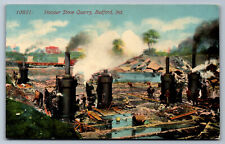 Postcard Indiana IN c.1900's Hoosier Stone Quarry Bedford Y6 picture
