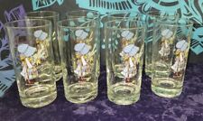 VINTAGE 1972 HOLLY HOBBIE Start Each Day In A Happy Way Glasses 5.5” (8) Perfect picture