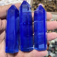 1pc Natural Blue Opalite Quartz Crystal Obelisk Wand Tower Healing Reiki 80g picture