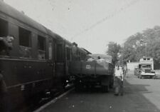 Military Truck By Train With Soldiers Loading B&W Photograph 2.25 x 3.25 picture