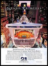 1998 Grand Princess Cruise Ship PRINT AD Luxury Entertainment Travel picture