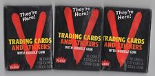 V TV Show 1984 Fleer Lot of 3 Sealed Wax Gum Card Packs - 3 Different Backs picture