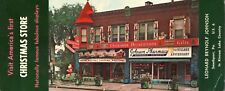 Christmas Store Leonard Brynolf Johnson Smethport  PA Vintage Long Postcard picture