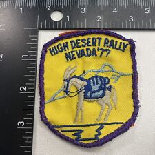 Vtg 1977 NEVADA HIGH DESERT RALLY Off Road Vehicle Patch 20E0 picture