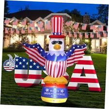 4th of July 8ft Eagle Inflatable Decoration with built-in LED A-8ft Eagle picture