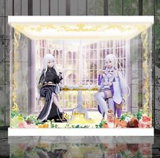 NEW KADOKAWA Re:ZERO Echidna Emilia Tea Party 1/7 Figure Customized Display Case picture