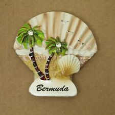 Bermuda Palmtree Beach Sea Shell  3D Magnet Souvenir Refrigerator picture