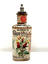 Rare  Antique perfume lotion bottle.  Gloria-Lily, Dr Pray Co.  early 1900s. picture